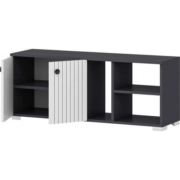 Sarandon Schuhschrank - Anthrazit/Wei