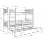 Carino Etagenbett mit Zustellbett 80 x 190 cm - Beliebige Farbe