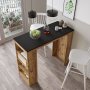Style Stehtisch 120 x 51,6 cm - Kiefer/schwarz