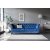 Milton Chesterfield 3-Sitzer Sofa - Samt dunkelblau + Mbelpflegeset fr Textilien