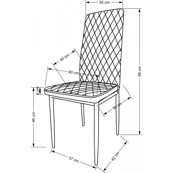 Cadeira Esszimmerstuhl 501 - Schwarz