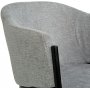 Stacey Sessel aus grauem Stoff + Fleckentferner fr Mbel