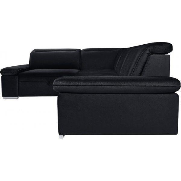 Darby Ecksofa links - Schwarz