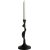 Jaspis-Kerzenstnder 29 x 10 cm - Schwarz
