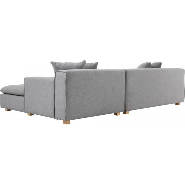 Sofa mit Diwan-Graustoff - Sake