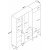 Esa Dielenmbel 180 x 37,5 x 198,6 cm Variante A - Walnuss/Wei