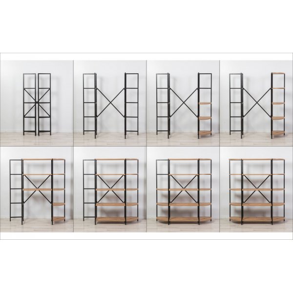 Signa B�cherregal - Kiefer/Schwarz