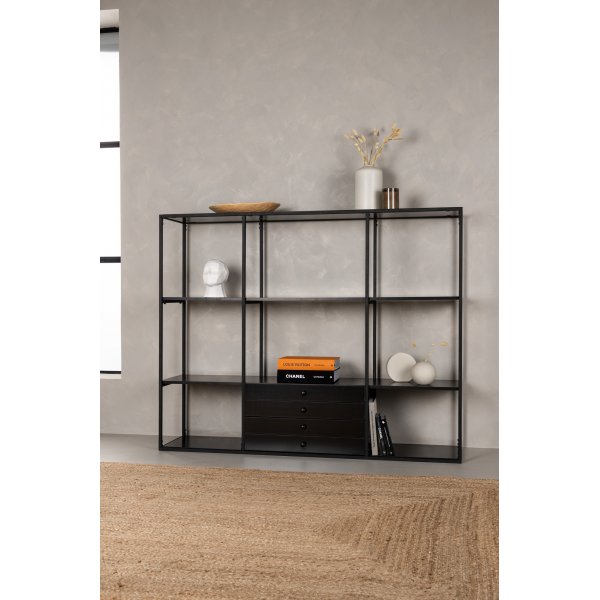 Bcherregal Amarillo - Schwarz