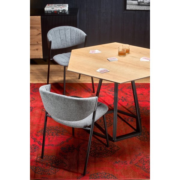 Genevieve Esstisch 110 x 95 cm - Schwarz Genevieve Esstisch 110 x 95 cm - Schwarz