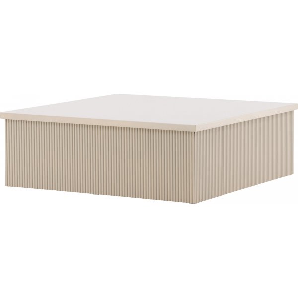 Couchtisch beige 90x90 cm - Lennox