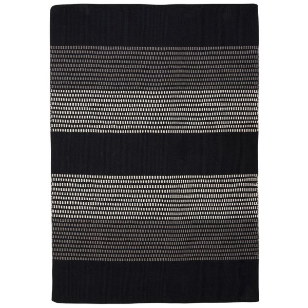 Kelim Teppich Andorra - Schwarz