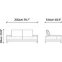Sonya 2-Sitzer-Sofa - Creme