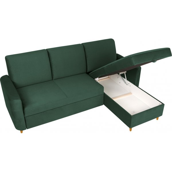 Das Lattenrost-Schlafsofa - Grün Das Lattenrost-Schlafsofa - Grün