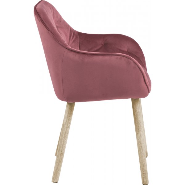 Brooke Sessel - Rosa/Eiche Brooke Sessel - Rosa/Eiche