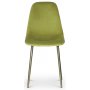 Paradis Velvet Stuhl - Grn / Messing