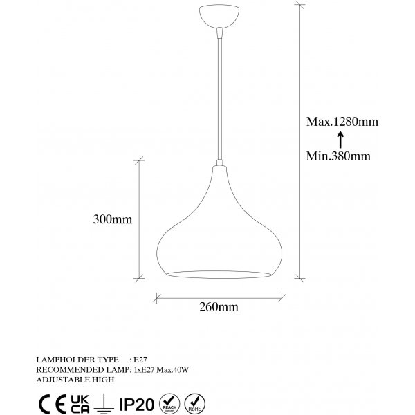 Mumbai Deckenleuchte - Antikes Messing