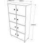 Vilamo Schrank 59 - Kiefer/schwarz