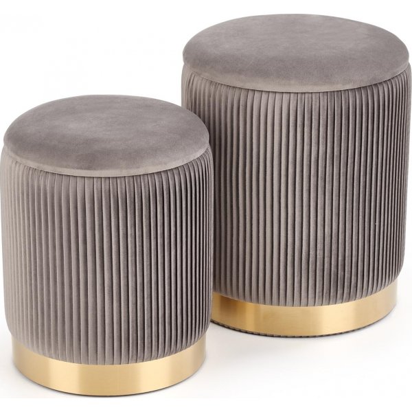 Meddick Hocker - Grau Meddick Hocker - Grau