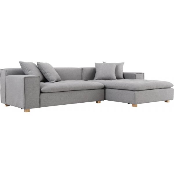 Sofa mit Diwan-Graustoff - Sake