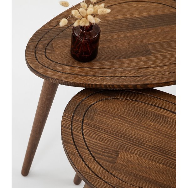 Ser Tisch 50 x 33 cm - Walnuss