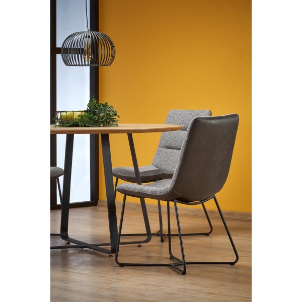 Raphael Esstisch 120 cm - Eiche/schwarz