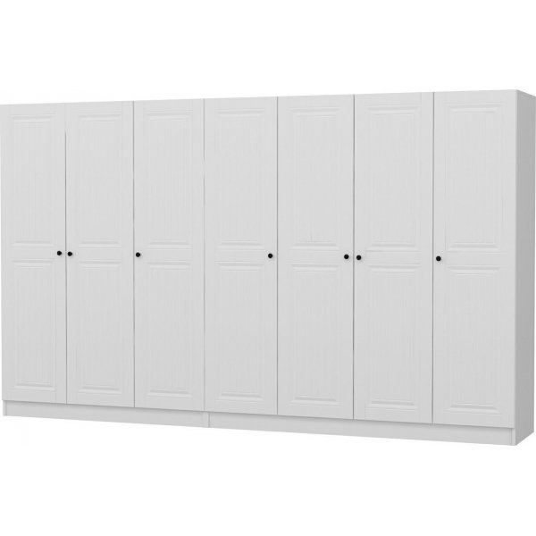 Capeto Kleiderschrank 315x52x210 cm, Variante B - Wei�