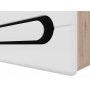 Hagfors Wandschrank - Schwarz/Weiß (Hochglanz)