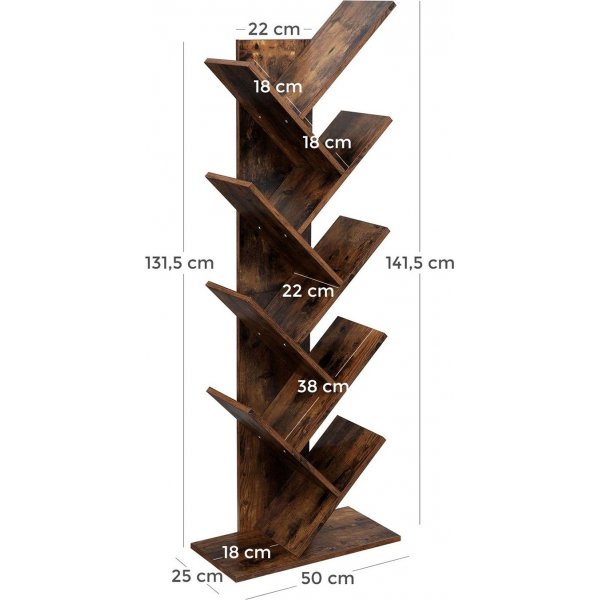 Bcherregal Ismael - Braun