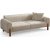 Lyke 3-Sitzer-Schlafsofa - Creme