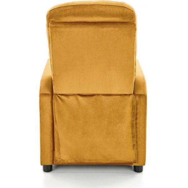 Gunvor Liegesessel aus gelbem Samt