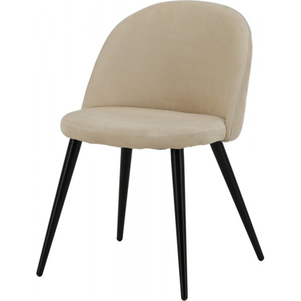 Alice Esszimmerstuhl - Beige Samt Alice Esszimmerstuhl - Beige Samt