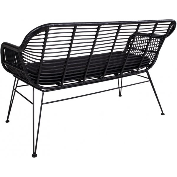 Trieste Rattansofa - Schwarz + Fleckentferner fr Mbel