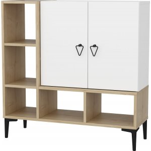 Schrank Platinum - Eiche/wei