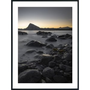 Posterworld - Motiv Dunkle Steine - 50x70 cm