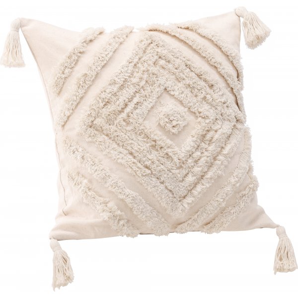 Wilder Kissenbezug 45 x 45 cm - Cremewei