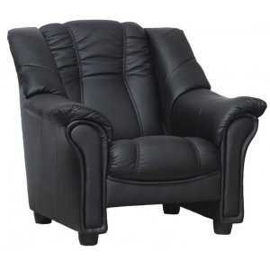 Lotas-Sessel aus schwarzem PU