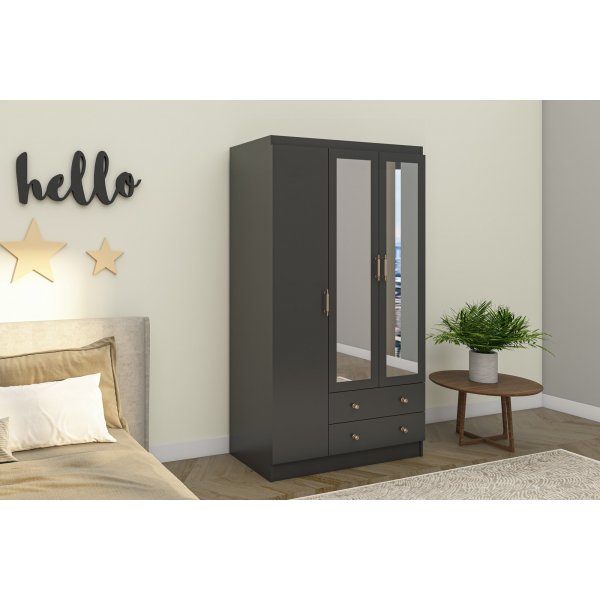 Lavinia Kleiderschrank 105 x 50 x 210 cm - Anthrazit Lavinia Kleiderschrank 105 x 50 x 210 cm - Anthrazit