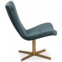 Milano Designer-Sessel - Petrol (Samt) / Messing