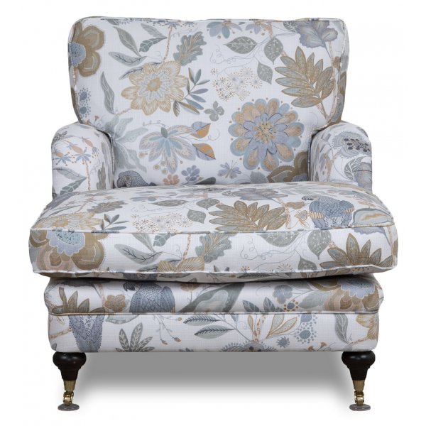 Howard Spirit Diwansessel aus Blumenstoff - Eden Parrot Wei/Beige