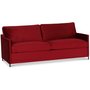 Petit 3-Sitzer-Sofa loser Bezug - Rot (Samt)
