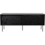 Volume Medienbank 132 cm - Schwarz