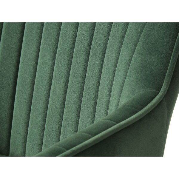 Boston-Sessel aus grnem Samt
