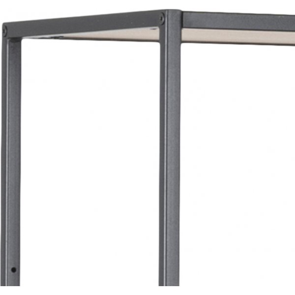 Seaford Bcherregal 114x185 cm - Eiche/schwarz