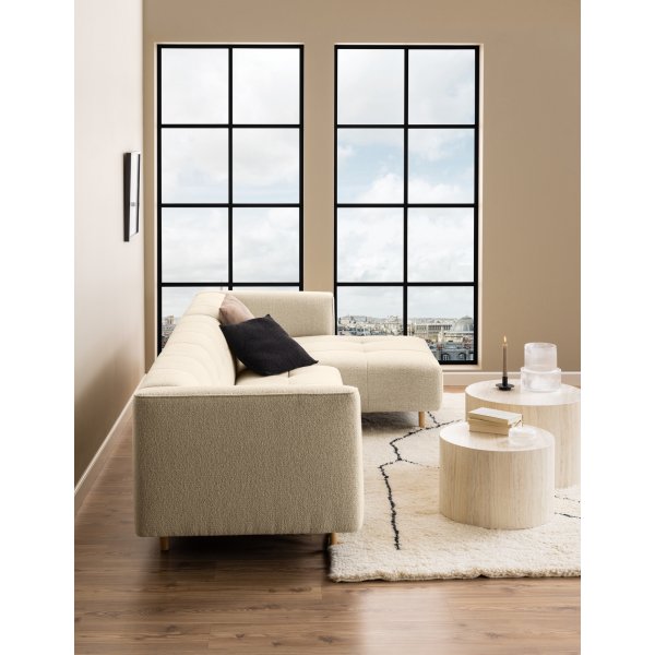 Dice Couchtisch Ø50/58 cm - Beige Dice Couchtisch Ø50/58 cm - Beige