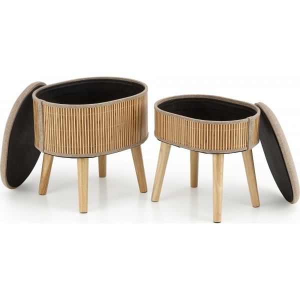 Tico-Hocker - Beige