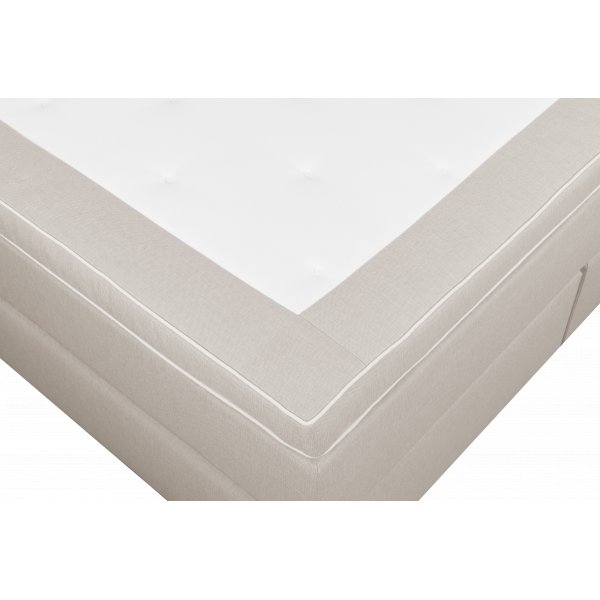 Bett 160x200 cm beige 5-Zonen