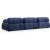 Petite 3-Sitzer-Sofa - Blau