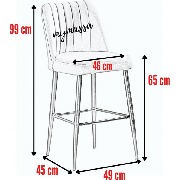 Vento Barhocker-Set - Grün/Schwarz Vento Barhocker-Set - Grün/Schwarz