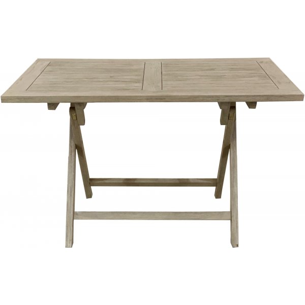 Klappbarer Esstisch Salt aus grauem Teak - 120x70 cm