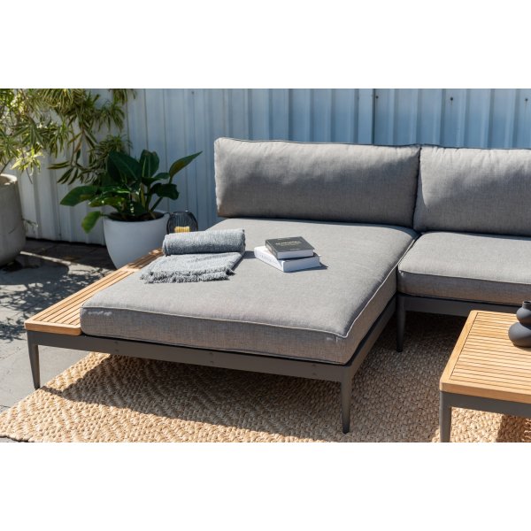 Lifestyle Garden Topaz Sofa-Set - Grau/Teak